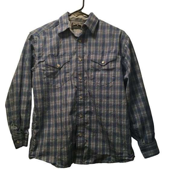 Panhandle Slim Plaid Snap Button Western Shirt - Picture 1 of 4